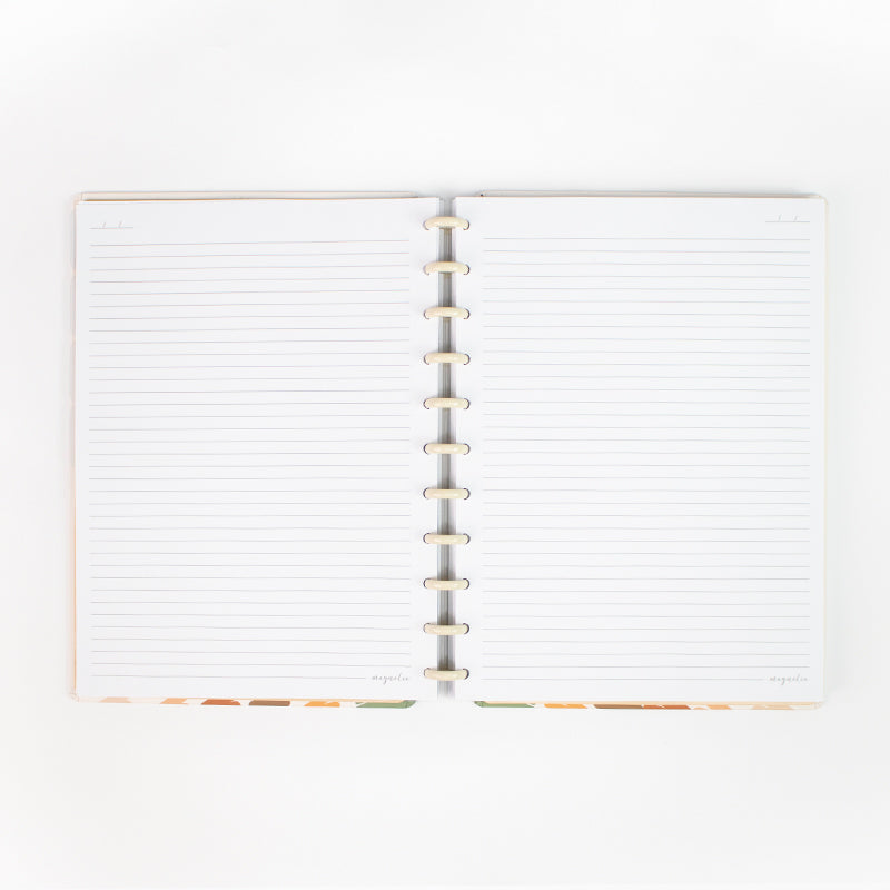 CADERNO DE DISCO MAGNOLIA BOHO ARCO RISCADO G