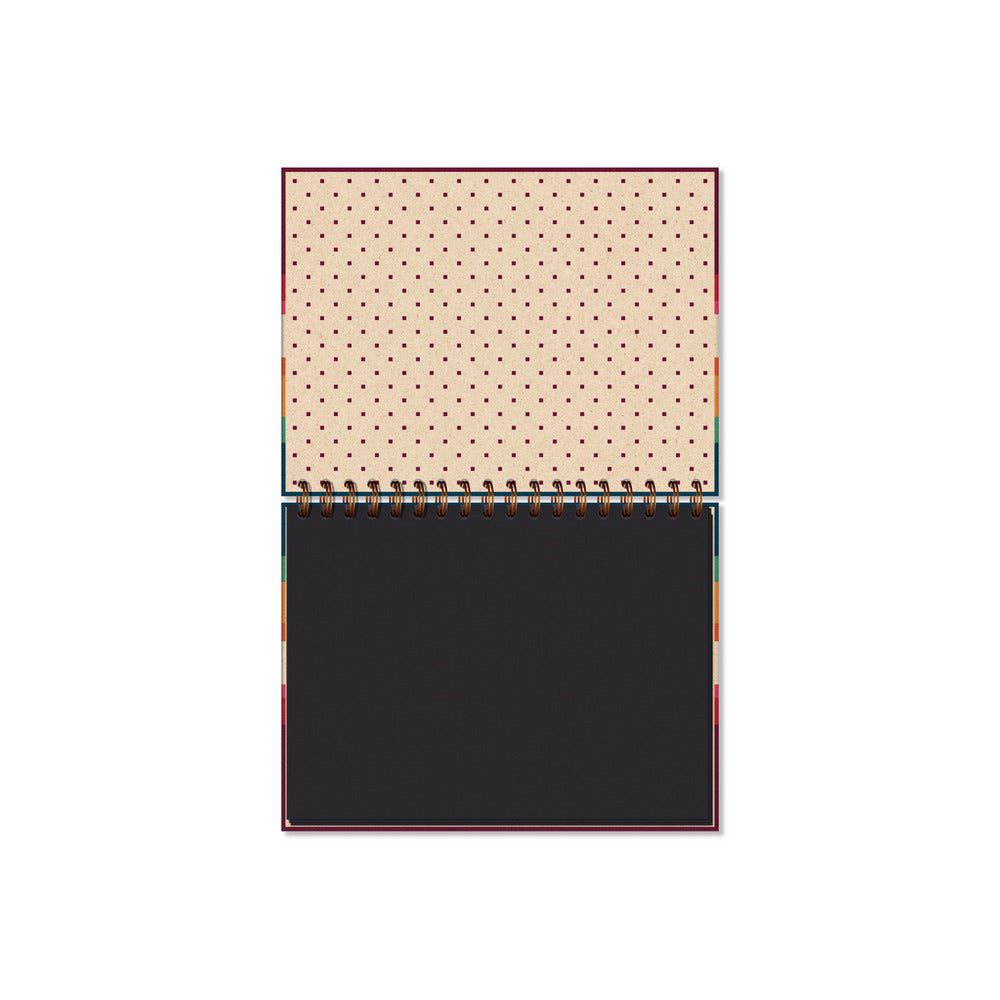 CADERNO DE LETTERING FOLHAS PRETAS - RECICLAR