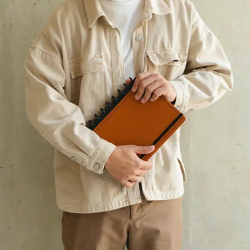 CADERNO DE DISCO MAGNOLIA BOHO CARAMELO M