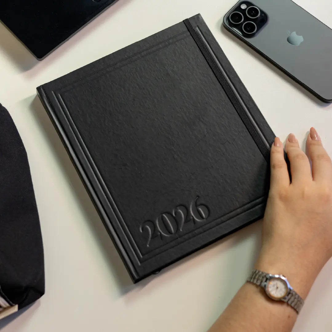 PLANNER OFFICE 2026 MAGNOLIA CONCRETO PRETO