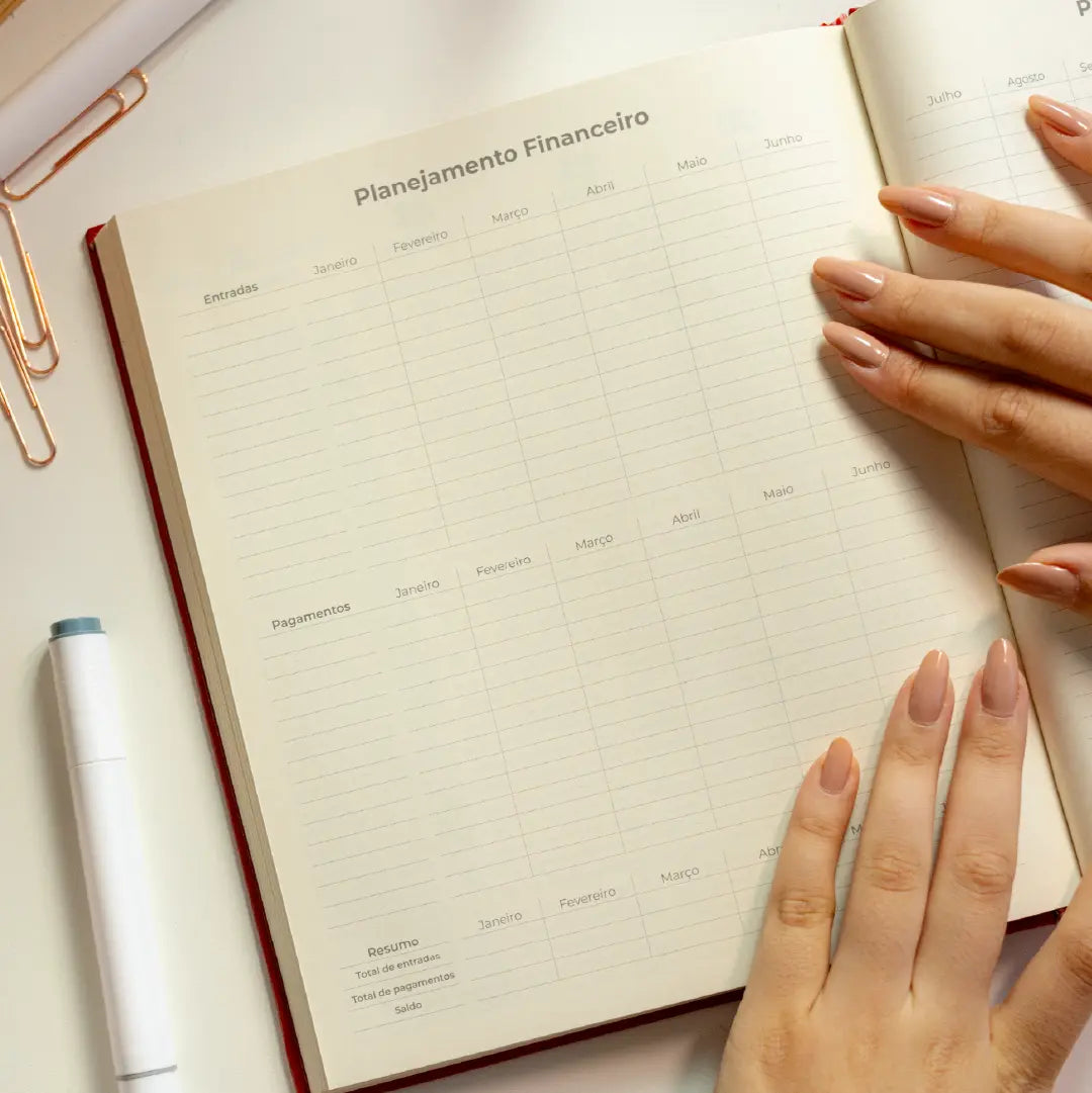 PLANNER OFFICE 2026 MAGNOLIA LOVE VERMELHO