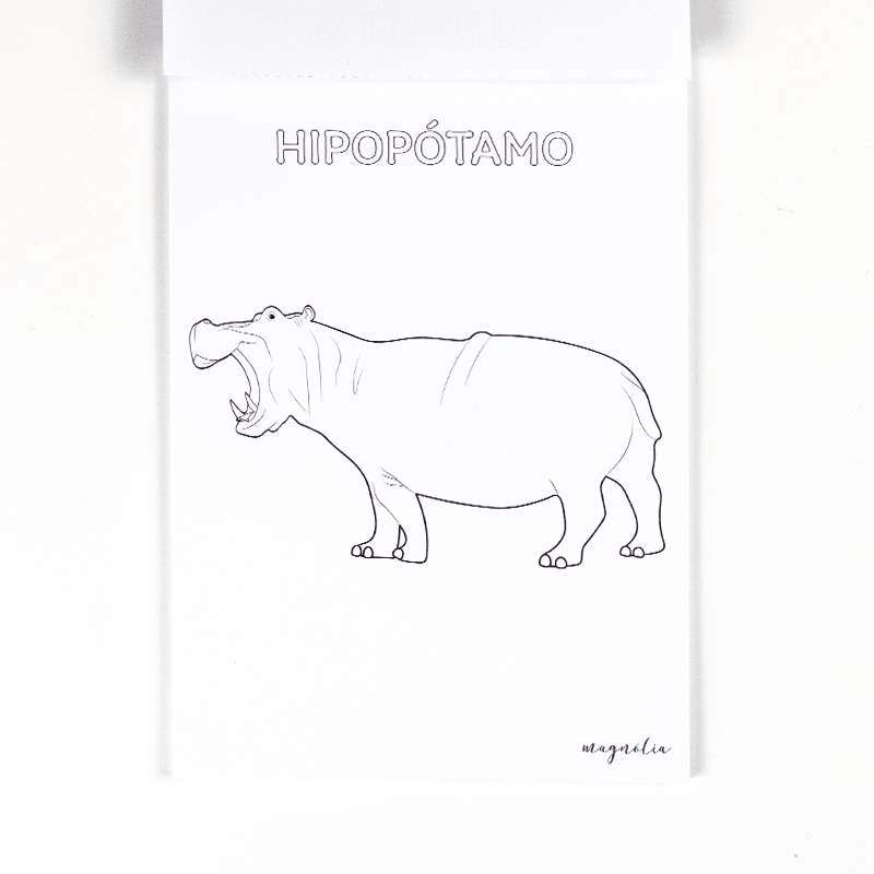 BLOCO DE COLORIR MAGNOLIA COLORIR MUNDO ANIMAL - Magnolia Iguatemi Esplanada