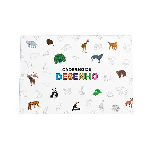 CADERNO DE DESENHO MAGNOLIA COLORIR MUNDO ANIMAL - Magnolia Iguatemi Esplanada