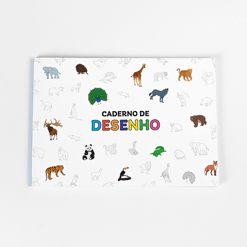 CADERNO DE DESENHO MAGNOLIA COLORIR MUNDO ANIMAL - Magnolia Iguatemi Esplanada