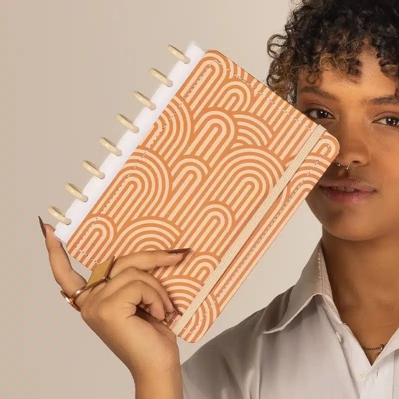 CADERNO DE DISCO MAGNOLIA BOHO ARCOS TERRACOTTA P - Magnolia Iguatemi Esplanada