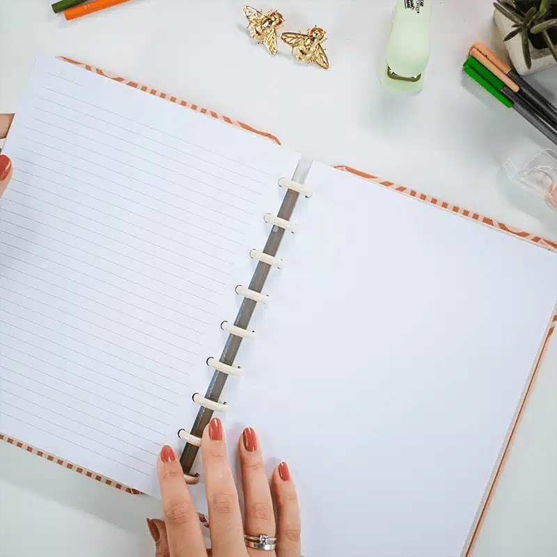 CADERNO DE DISCO MAGNOLIA BOHO ARCOS TERRACOTTA P - Magnolia Iguatemi Esplanada