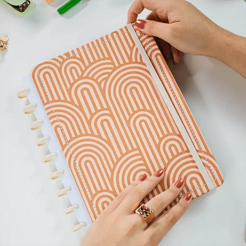 CADERNO DE DISCO MAGNOLIA BOHO ARCOS TERRACOTTA P - Magnolia Iguatemi Esplanada