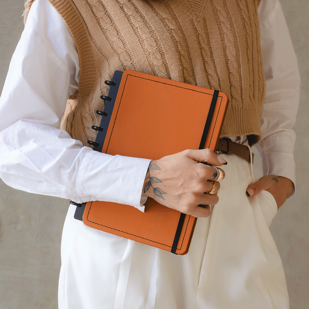 Caderno de Disco Magnólia Boho Caramelo - Magnolia Iguatemi Esplanada