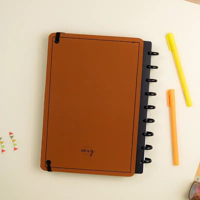 CADERNO DE DISCO MAGNOLIA BOHO CARAMELO G - Magnolia Iguatemi Esplanada