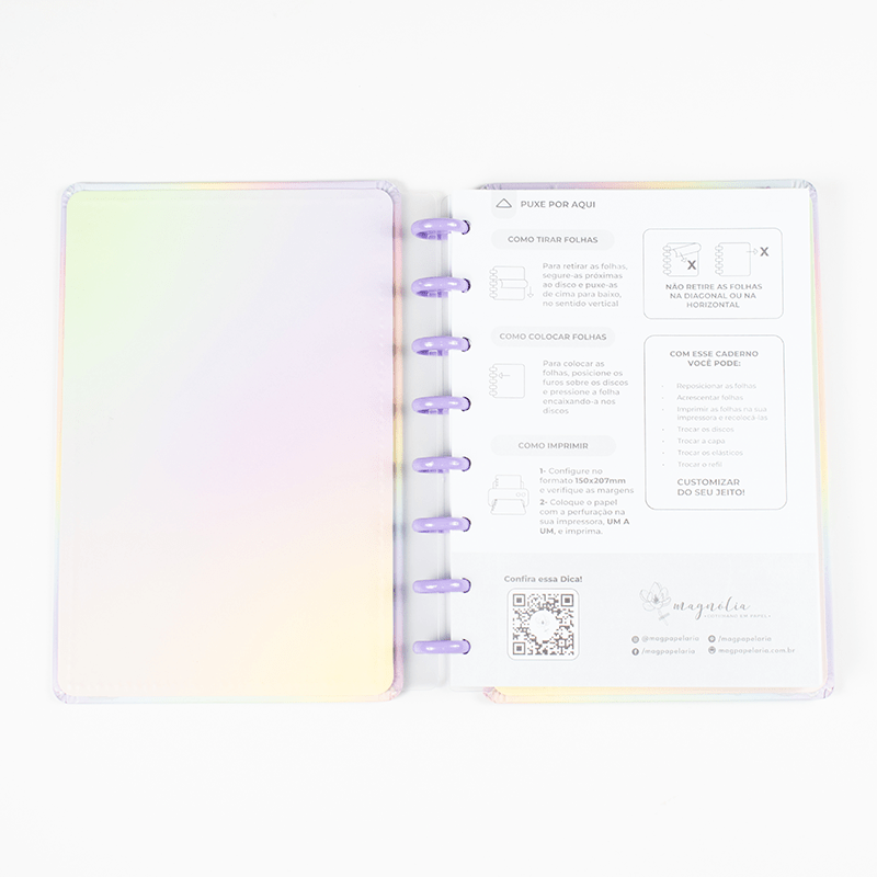 CADERNO DE DISCO MAGNOLIA CANDY CLOUDS P - Magnolia Iguatemi Esplanada