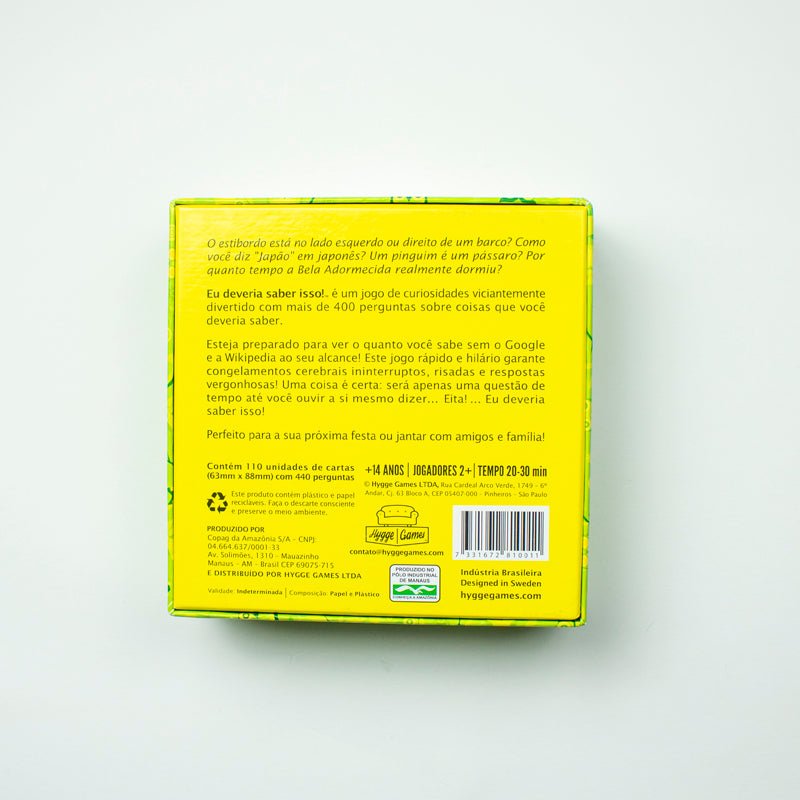 JOGOS DE CARTAS HYGGE EU DEVERIA SABER ISSO - Magnolia Iguatemi Esplanada