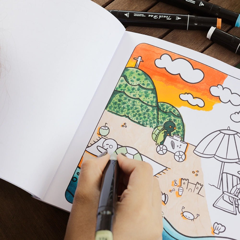 LIVRO DE COLORIR BRASILIGUDES A4 - Magnolia Iguatemi Esplanada