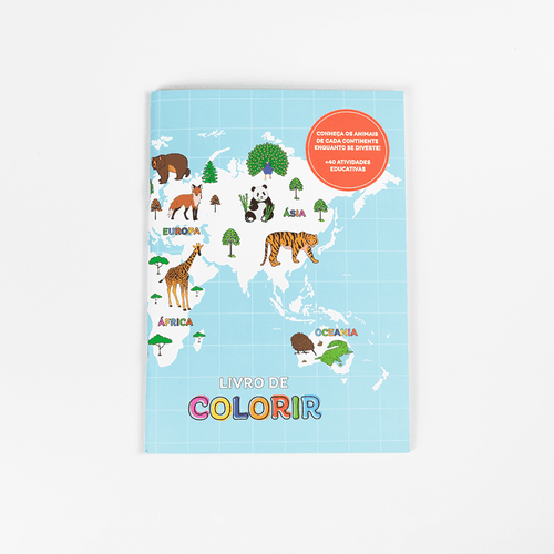 LIVRO DE COLORIR MAGNOLIA COLORIR MUNDO ANIMAL - Magnolia Iguatemi Esplanada