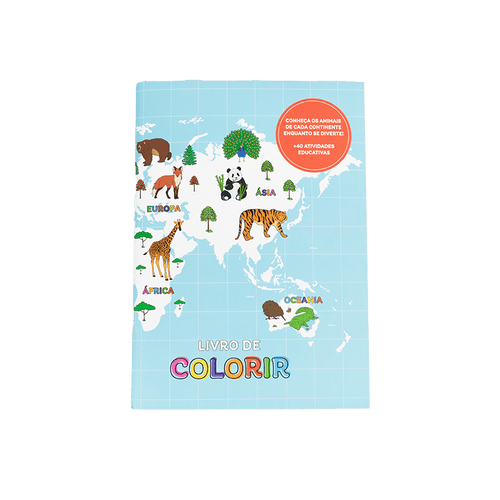 LIVRO DE COLORIR MAGNOLIA COLORIR MUNDO ANIMAL - Magnolia Iguatemi Esplanada