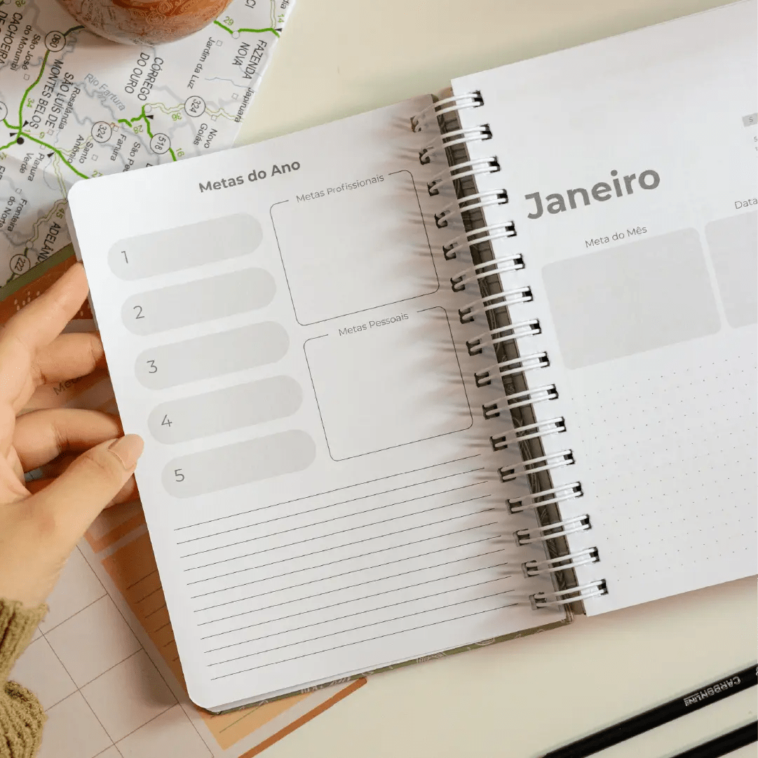 PLANNER DIARIO 2026 MAGNOLIA BOHO DOBRADURA - Magnolia Iguatemi Esplanada