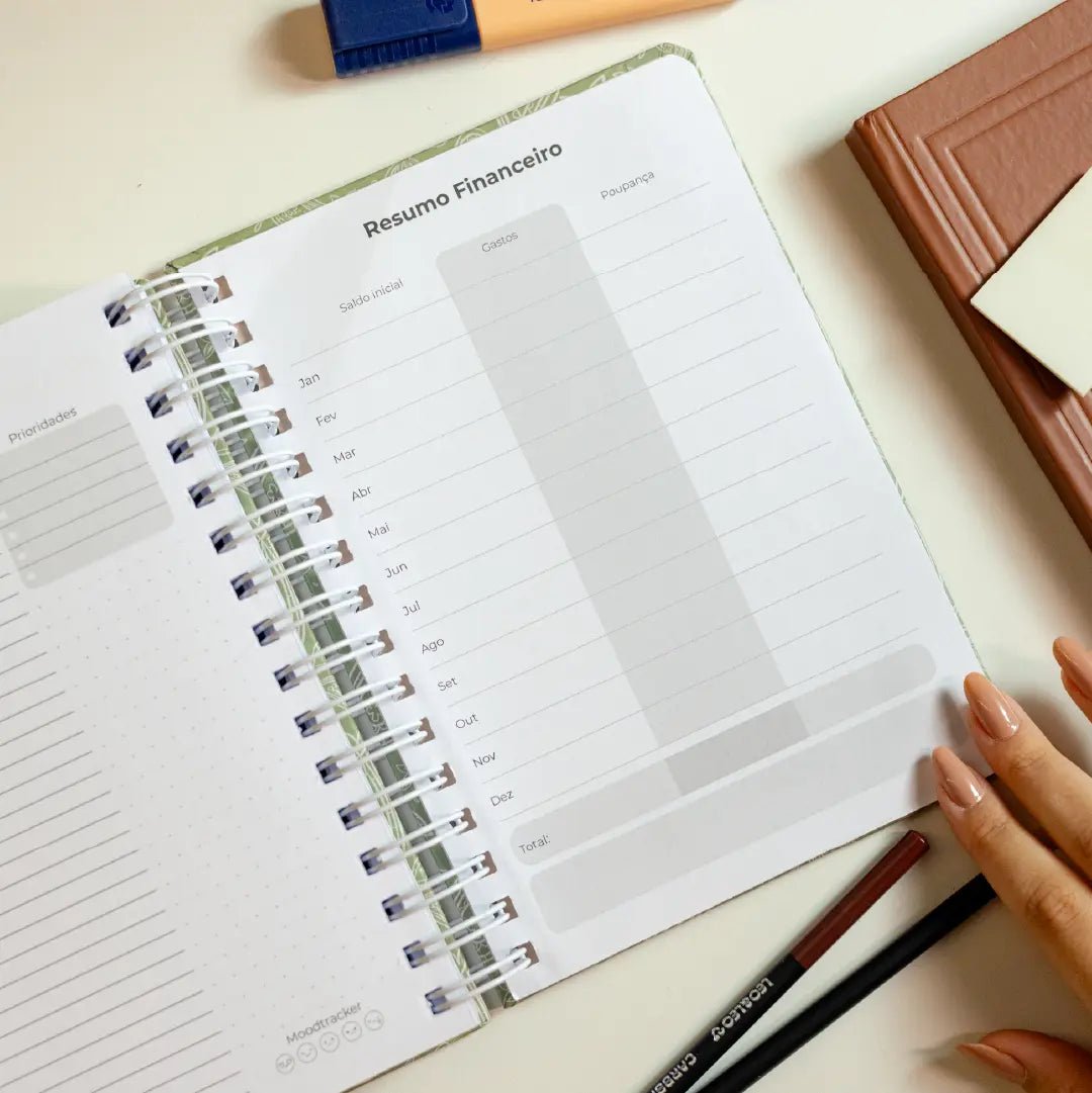PLANNER DIARIO 2026 MAGNOLIA BOHO DOBRADURA - Magnolia Iguatemi Esplanada