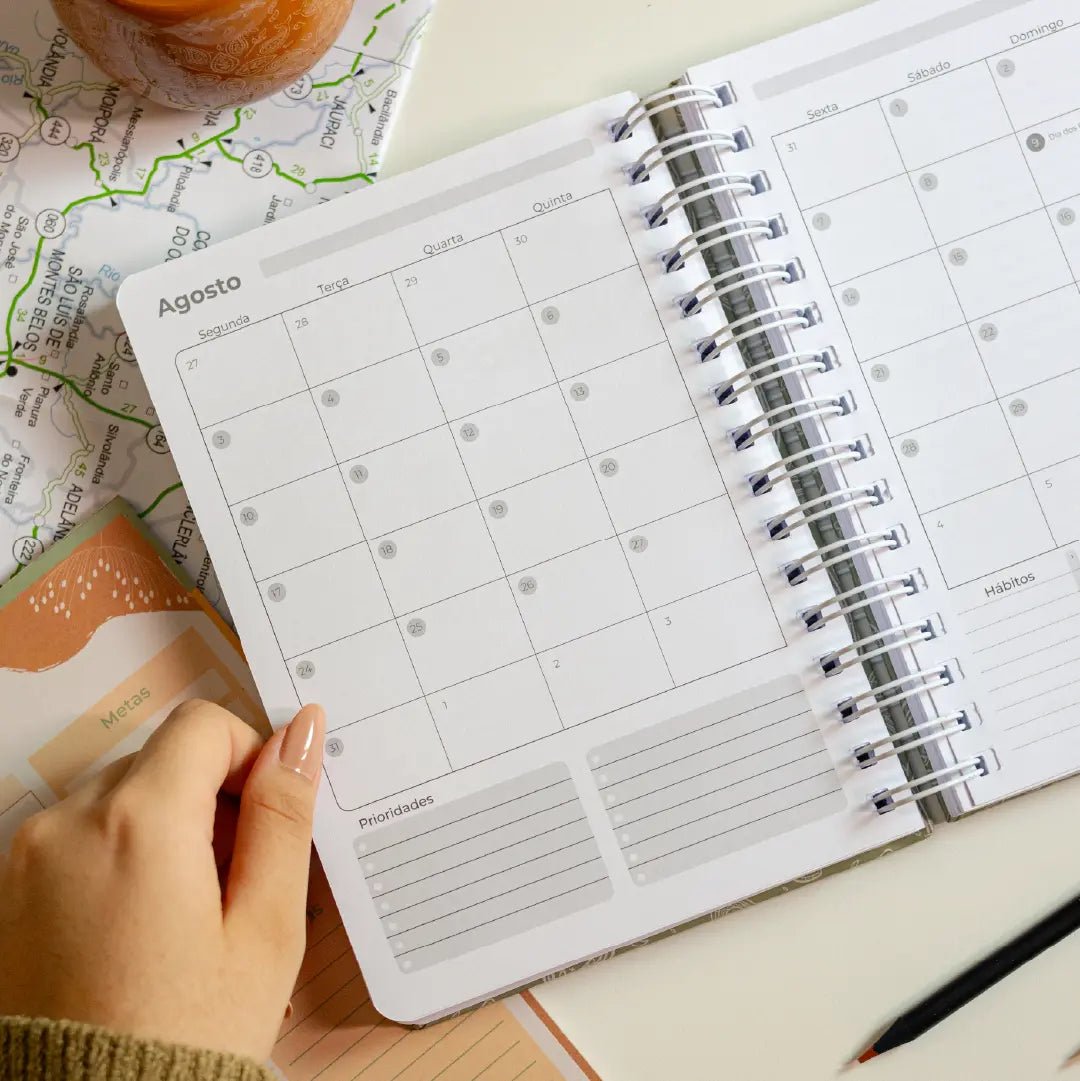 PLANNER DIARIO 2026 MAGNOLIA BOHO DOBRADURA - Magnolia Iguatemi Esplanada