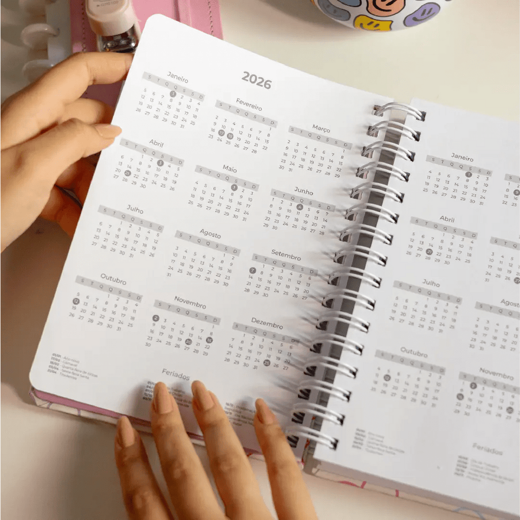 PLANNER DIARIO 2026 MAGNOLIA CANDY FLOWERS - Magnolia Iguatemi Esplanada