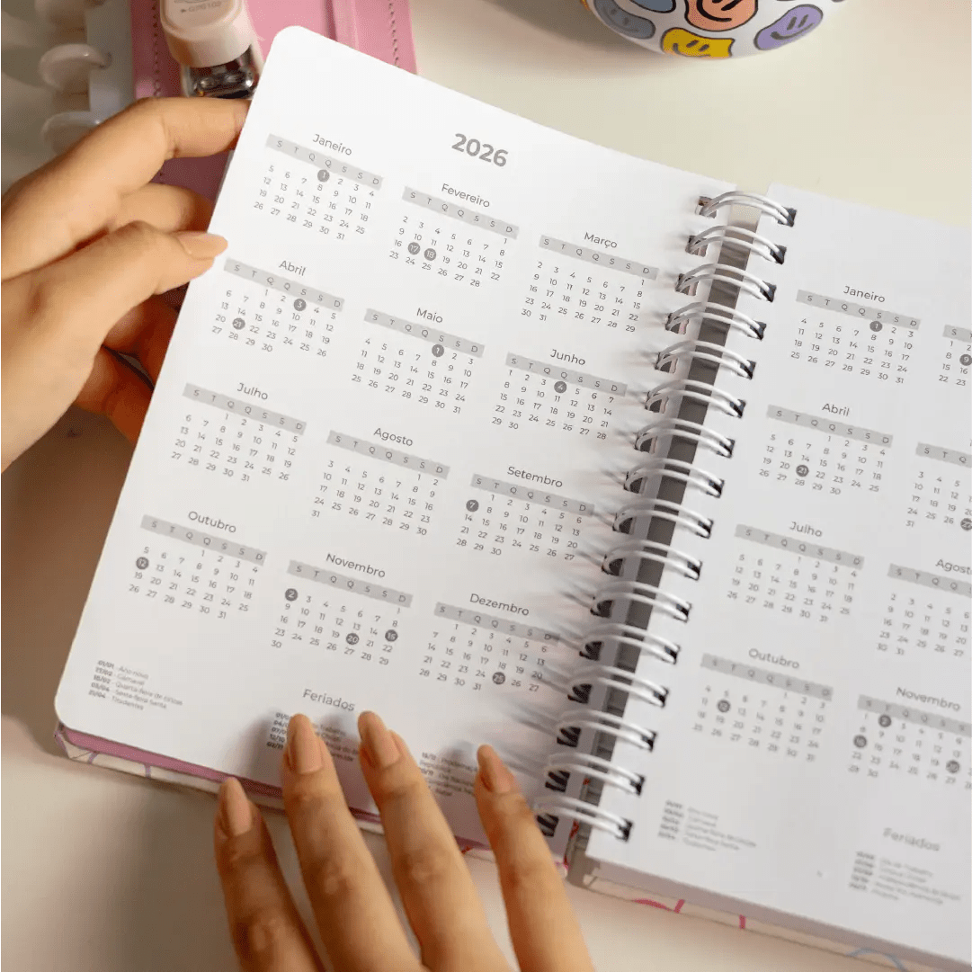 PLANNER DIARIO 2026 MAGNOLIA CANDY FLOWERS - Magnolia Iguatemi Esplanada