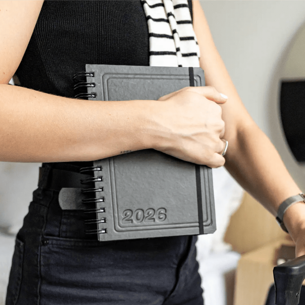 PLANNER DIARIO 2026 MAGNOLIA CONCRETO BLACK - Magnolia Iguatemi Esplanada