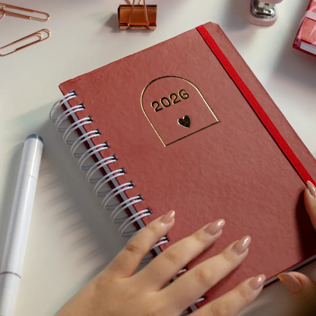 PLANNER DIARIO 2026 MAGNOLIA LOVE RED - Magnolia Iguatemi Esplanada