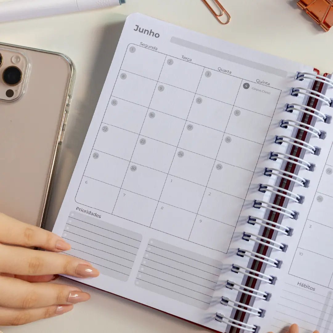 PLANNER DIARIO 2026 MAGNOLIA LOVE RED - Magnolia Iguatemi Esplanada