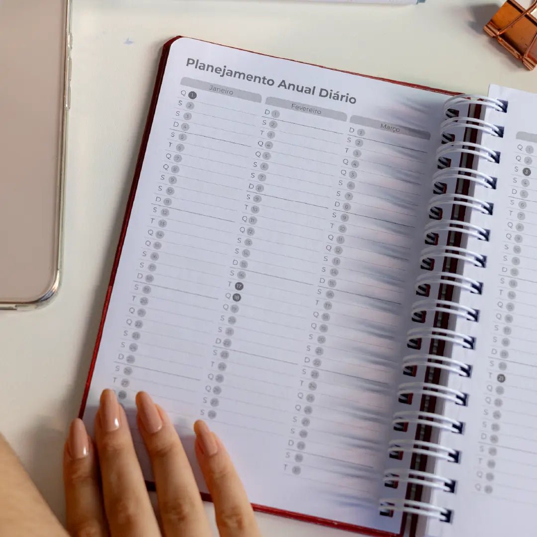 PLANNER DIARIO 2026 MAGNOLIA LOVE RED - Magnolia Iguatemi Esplanada