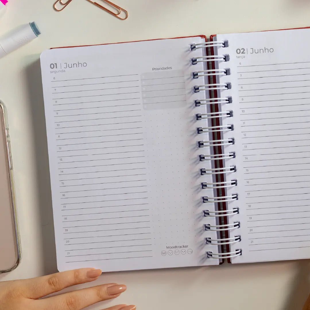 PLANNER DIARIO 2026 MAGNOLIA LOVE RED - Magnolia Iguatemi Esplanada