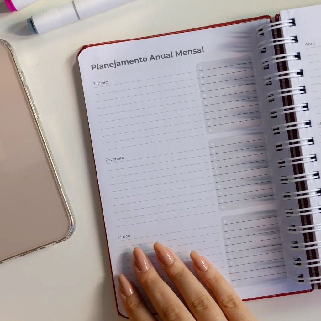 PLANNER DIARIO 2026 MAGNOLIA LOVE RED - Magnolia Iguatemi Esplanada