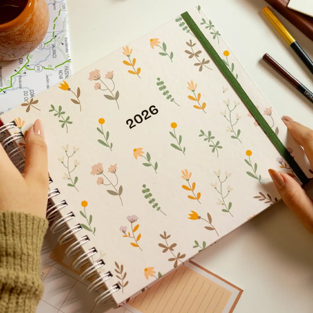 PLANNER LIFE 2026 MAGNOLIA BOHO OUTONO FLORAL - Magnolia Iguatemi Esplanada
