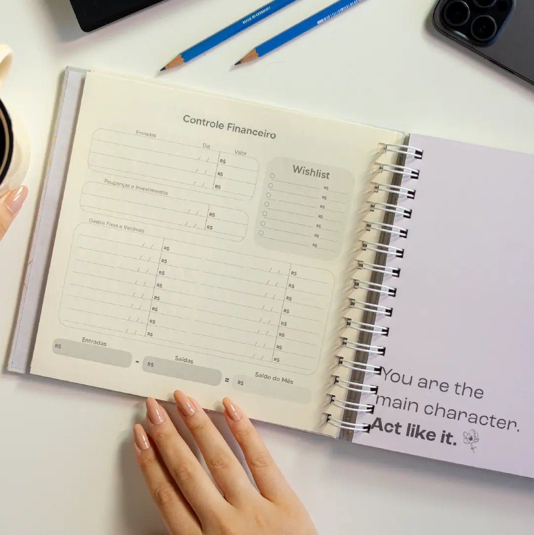 PLANNER LIFE 2026 MAGNOLIA CONCRETO SIMETRIA CIMENTO - Magnolia Iguatemi Esplanada