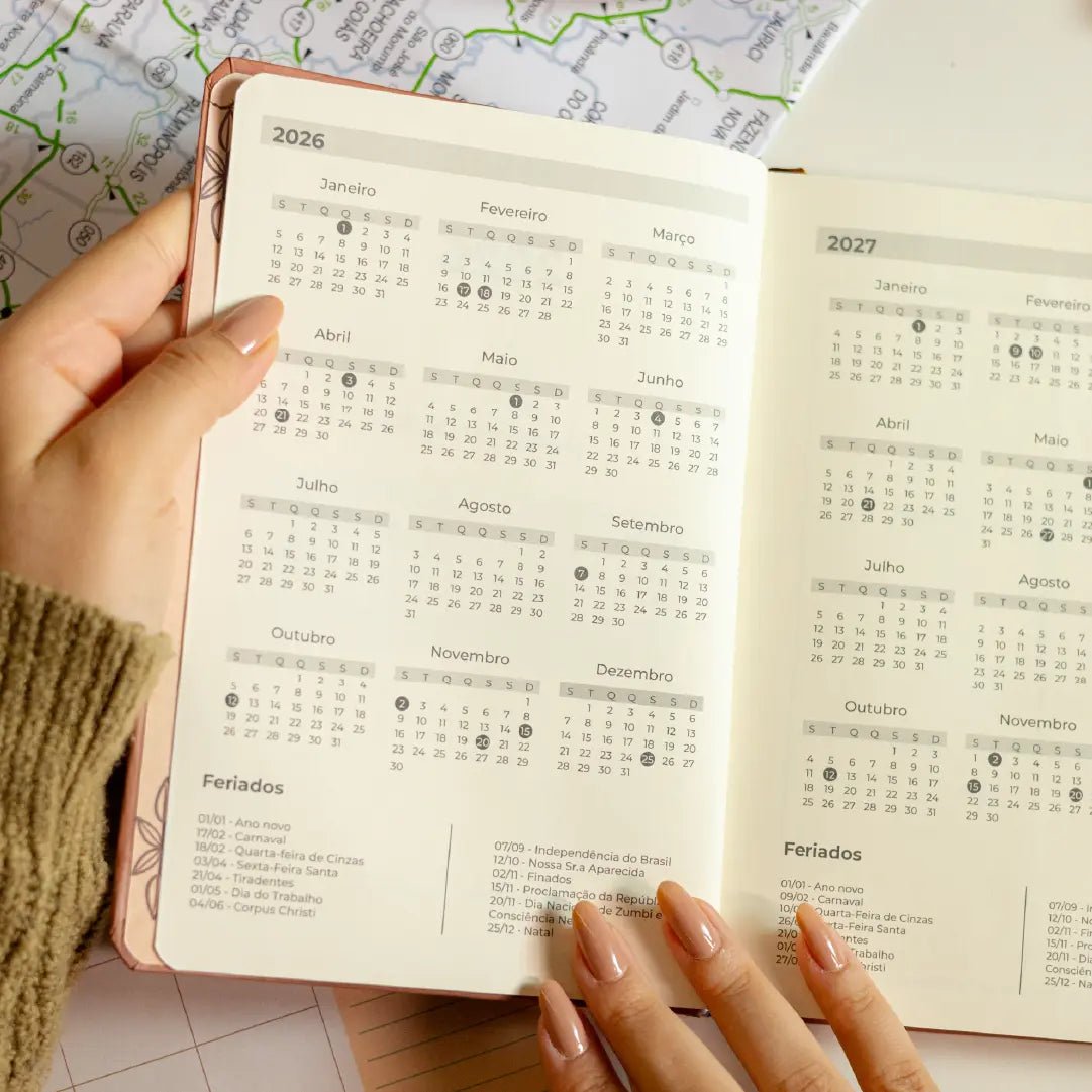 PLANNER SLIM 2026 MAGNOLIA BOHO CAMPO - Magnolia Iguatemi Esplanada